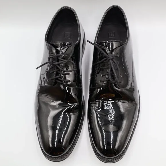 The Black Tux Black Patent Leather Shoes Men's Size 12 SH001 H - Picture 4 of 10